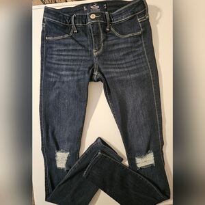Hollister Women's Low Rise Blue Jeans Leggins Size 26X30
